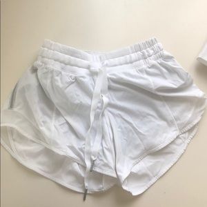 Lulu lemon white running shorts